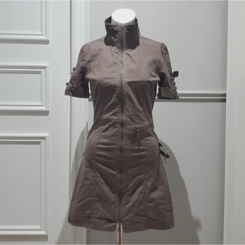 Vintage Y2K Utility Cargo "Aviator" Style Zip Dress